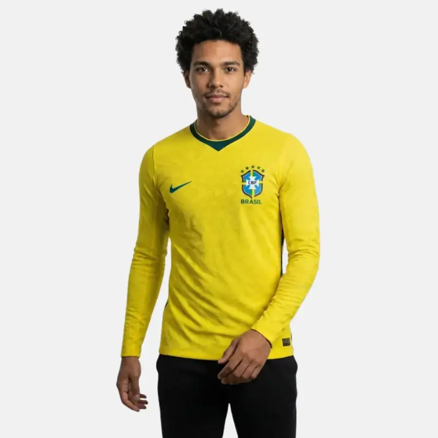 Camisa Seleção Brasileira Manga Longa Jogador 2026 Homem