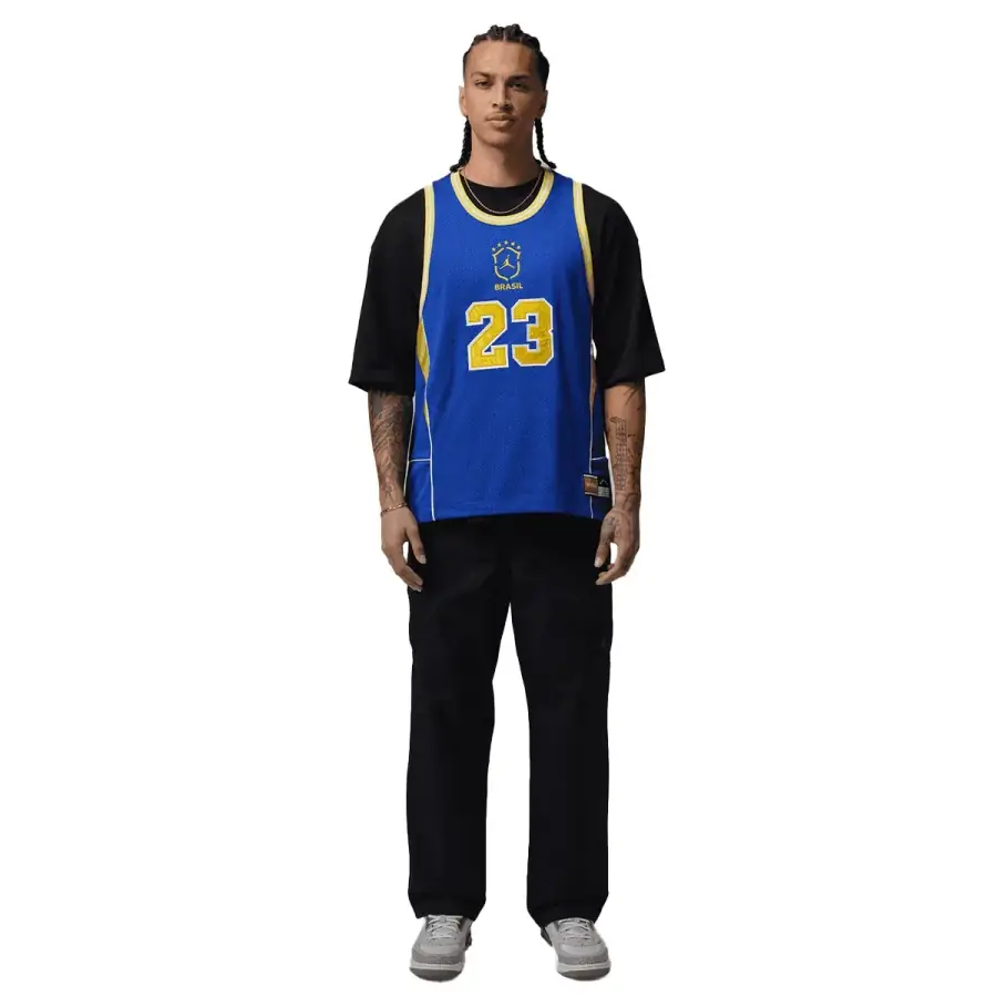 Jordan Brand + Brasil Futebol Mesh Jersey Old Royal 3