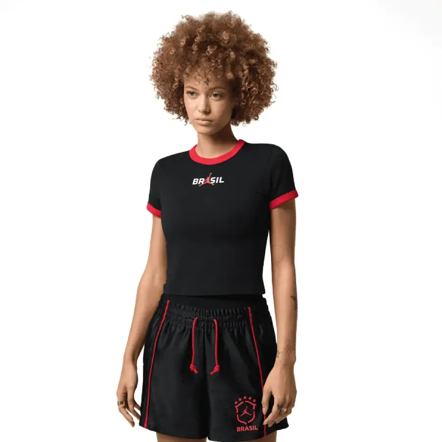 Jordan Brand + Brasil Futebol Wmns Retro Graphic Crew University Red
